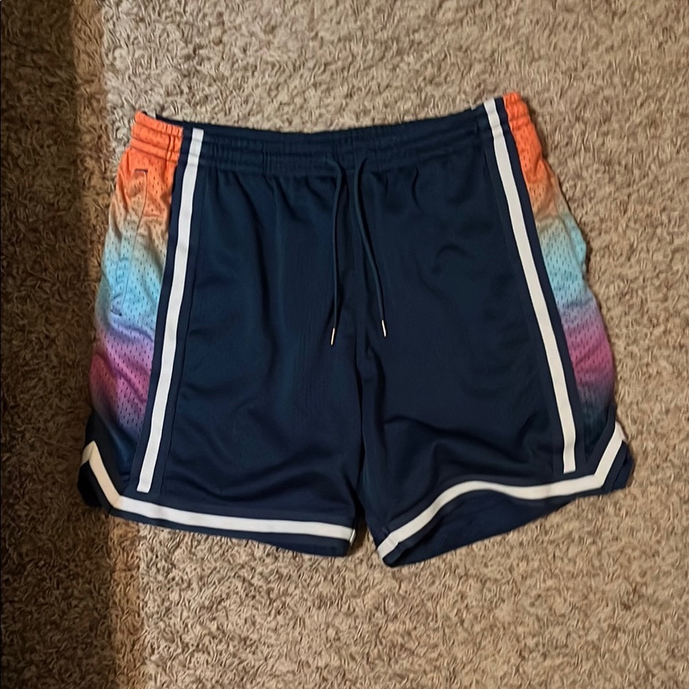 Colorful Gradient Athletic Shorts